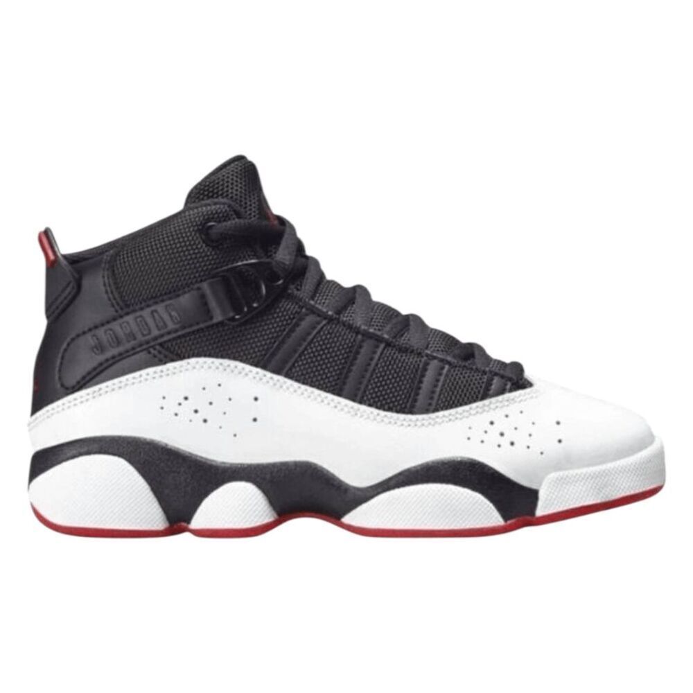 NIKE Air Jordan 6 Rings 'Black White' Sneakers 2Y